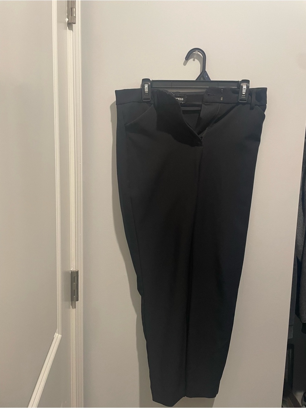 Express Black Men's Dress Pants - Tailored Straight Fit